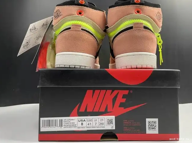 1 Jordan Switch CW6576-800 High Air Peach 0522